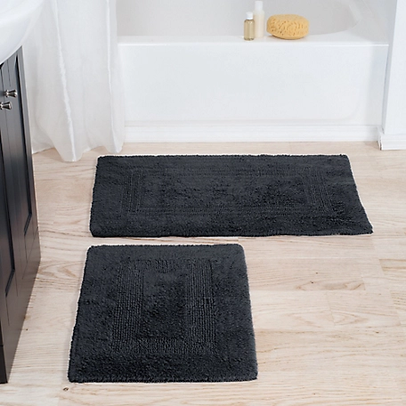 Lavish Home Shower Bath Mat Set, 25 in. x 18 in., 2-Pack