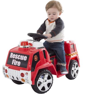 battery operated ride on fire truck