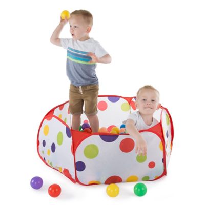 Image showing 7 th Hey! Play! Kids' Pop-Up Ball Pit with 200 Balls, 35 in. Pit, 21 in. x 15 in. Sides, 2.5 in. D Balls, 2 Child Capacity