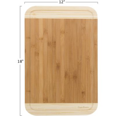 Image showing  2-Tone Bamboo Cutting Board, 18 in. x 12 in. x 0.75 in.
