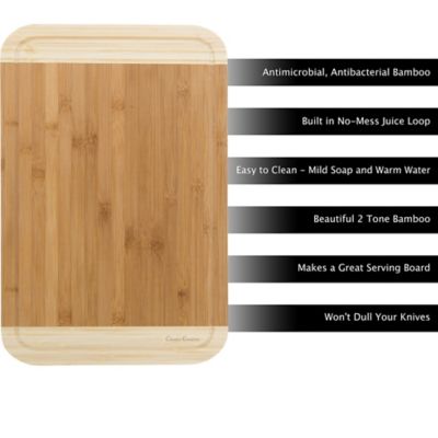Image showing  2-Tone Bamboo Cutting Board, 18 in. x 12 in. x 0.75 in.