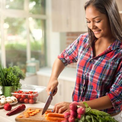 Image showing  2-Tone Bamboo Cutting Board, 18 in. x 12 in. x 0.75 in.