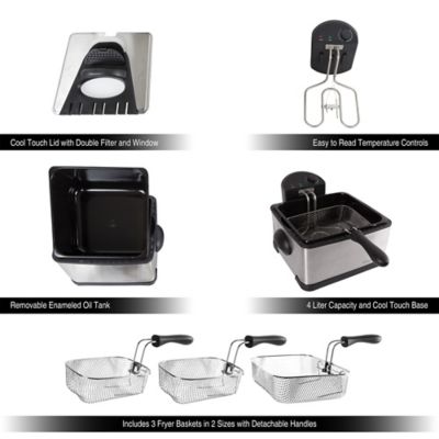 Image showing  4 L Electric Deep Fryer, Silver