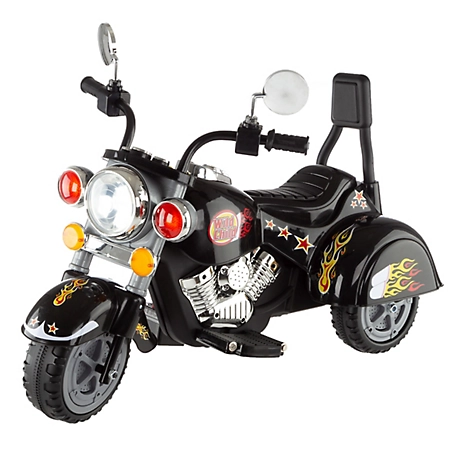 Lil' Rider 3-Wheel Trike Chopper Motorcycle Ride-On Toy, Black