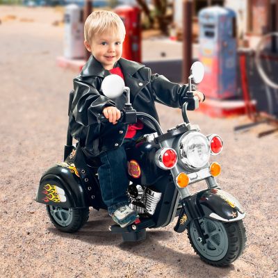 Image showing  6V 3-Wheel Trike Chopper Motorcycle Ride-On Toy, Black
