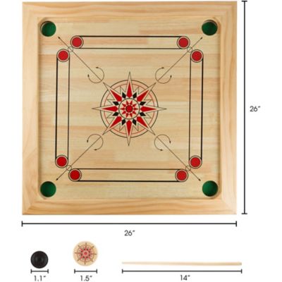 Image showing  Carrom Board Game, 2 Players, For Ages 5+