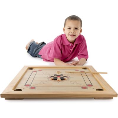 Image showing  Carrom Board Game, 2 Players, For Ages 5+