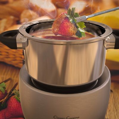 Image showing  Stainless Steel Electric Fondue Pot Set, 11 pc.