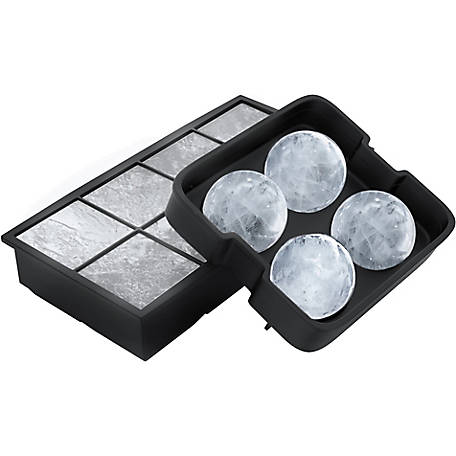 Lids Ice Cube Bin Bucket Trays,2 Packs Ice Holder Storage for Freezer Refrigerator with Clamp 72 Grid Ice Cube Tray Container 
