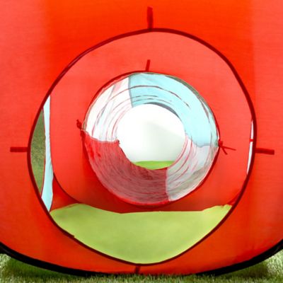 Image showing 6 th Hey! Play! Kids' Tent Cube and Tunnel Pop-Up Playhouse Hut