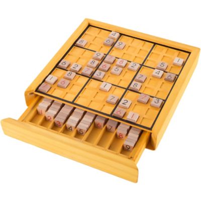 Hey! Play! Wooden Sudoku Board Game Set