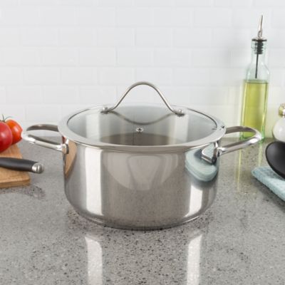 Image showing  6 qt. Stainless Steel Stockpot with Lid