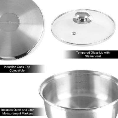 Image showing  6-Cup Stainless Steel Double Boiler
