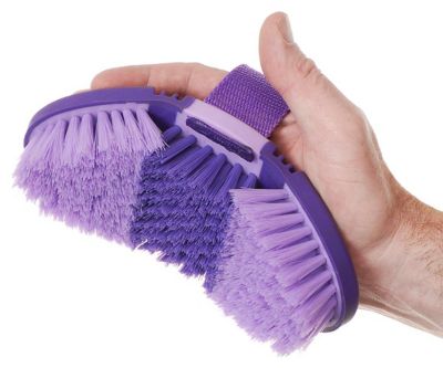 Image showing  Great Grips Flex Finishing Horse Brush, Purple