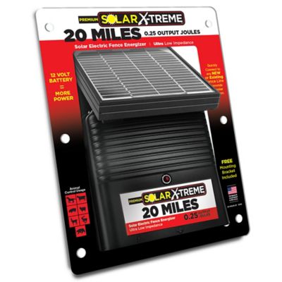 Power Wizard 0.25 Joule 20-Mile Solar X-Treme Solar-Powered Fence Energizer