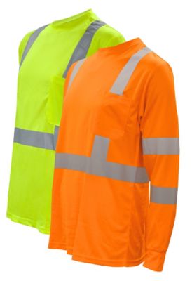 Image showing  Men's Hi-Vis Class 3 Cor-Brite Long-Sleeve Work Shirt, Orange