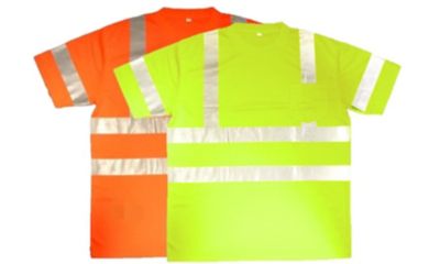 Image showing  Men's Short-Sleeve Class 3 Cor-Brite Hi-Vis Shirt, Lime