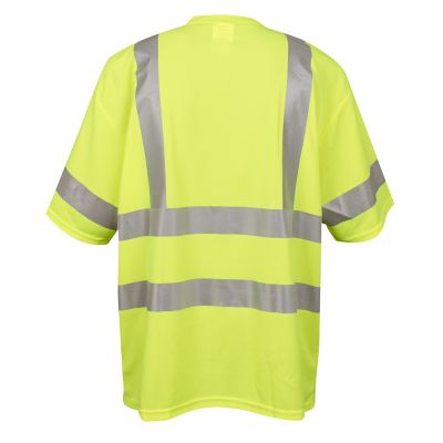 Image showing 6 th Cordova Men's Short-Sleeve Class 3 Cor-Brite Hi-Vis Shirt, Lime