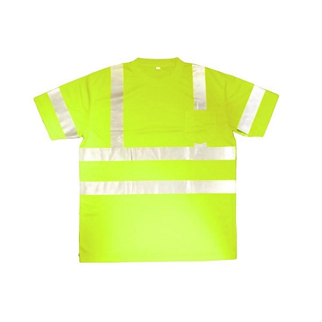 Cordova Men's Short-Sleeve Class 3 Cor-Brite Hi-Vis Shirt, Lime