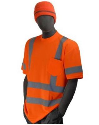 Image showing 1 th Cordova Men's Short-Sleeve Class 3 Cor-Brite Hi-Vis Shirt, Lime