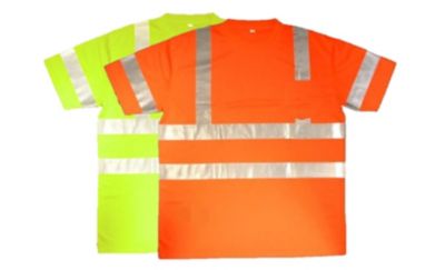 Image showing  Men's Short-Sleeve Class 3 Cor-Brite Hi-Vis Shirt, Lime
