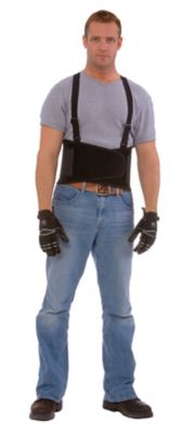 Image showing 1 th Cordova Unisex Polyester Adjustable Back Support Belt, 1.25 in., Black