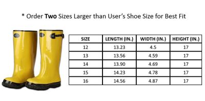Image showing  Unisex Cotton-Lined Rubber Slush Boots, Yellow, 17 in.