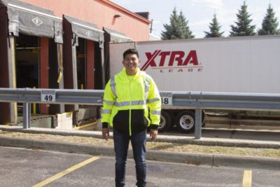 Image showing  Unisex Hi-Vis Class 3 Cor-Brite Hooded Sweatshirt, Lime