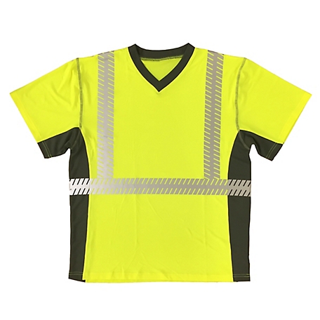 Cordova Men's Class 2 Cor-Brite Ultralight Comfort Stretch T-Shirt, Lime