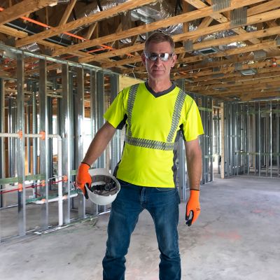 Image showing  Men's Class 2 Cor-Brite Ultralight Comfort Stretch T-Shirt, Lime