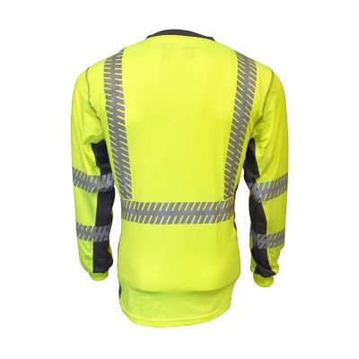 Image showing  Men's Long-Sleeve Class 2 Cor-Brite Ultralight Comfort Stretch Shirt, Lime