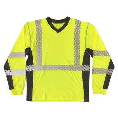 Image showing  Men's Long-Sleeve Class 2 Cor-Brite Ultralight Comfort Stretch Shirt, Lime