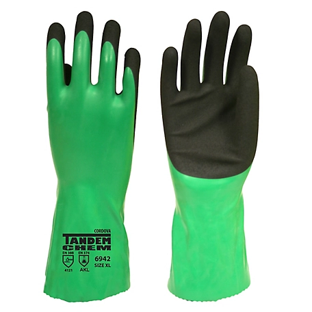 Cordova Tandem Chem 12 in. Chemical Gloves, 12-Pack