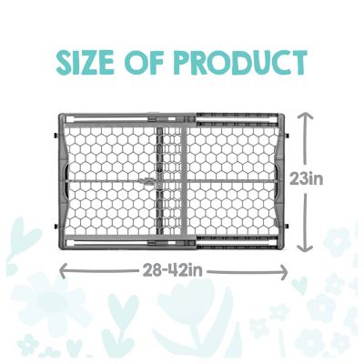 Image showing 2 th Regalo 23 in. Easy Fit Adjustable Plastic Baby Safety Gate, 26 in. to 42 in. W