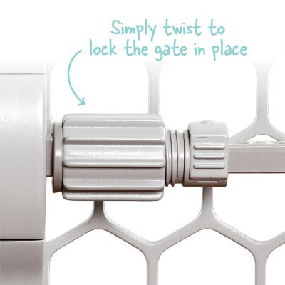 Image showing 5 th Regalo 23 in. Easy Fit Adjustable Plastic Baby Safety Gate, 26 in. to 42 in. W