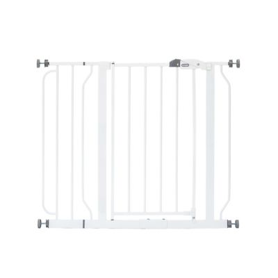 Image showing  30 in. Easy Step Walk-Through Metal Pet Gate, White, 29 in. to 39 in. W