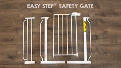 Image showing  Extra Tall Deluxe Easy Step Walk-Through Metal Pet Gate
