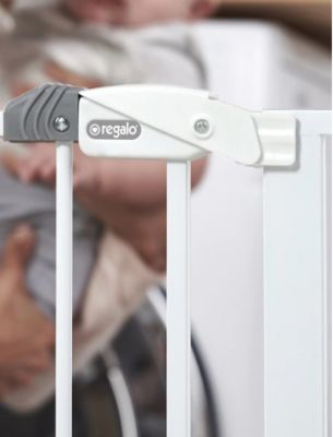 Image showing  Extra Tall Deluxe Easy Step Walk-Through Metal Pet Gate