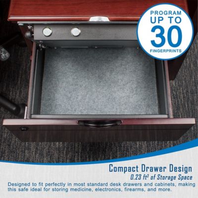 Image showing 9 th Barska Biometric .023 Cu. Ft. op Opening Biometric Safe