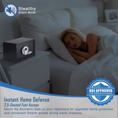 Image showing  0.28 cu. ft. Biometric Lock Compact Safe