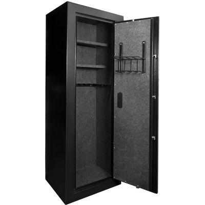 Details about   Large 4 Rifle Gun Wall Mount Stand  Safe Storage Biometric Lock Steel Cabinet 