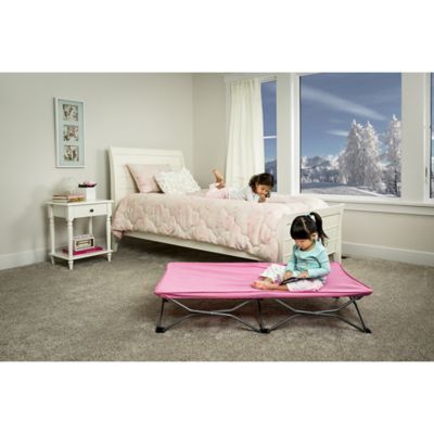 Regalo My Cot Pink Portable Toddler Bed, 48 in. L