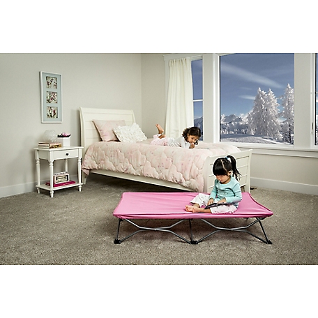 Regalo My Cot Pink Portable Toddler Bed, 48 in. L
