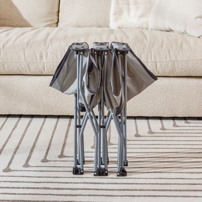 Image showing  My Cot Portable Toddler Bed, Gray