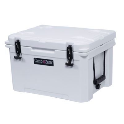 Image showing  40 - 42.26 qt. Premium Cooler with 4 Molded-In Cup Holders and Comfort Grip Handles - White