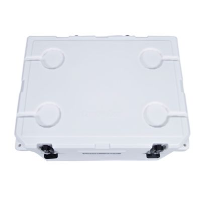 Image showing  40 - 42.26 qt. Premium Cooler with 4 Molded-In Cup Holders and Comfort Grip Handles - White