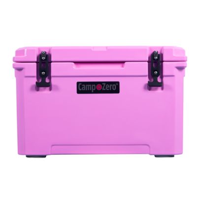 Camp-Zero 40-42.26 qt. Premium Cooler with 4 Molded-In Cup Holders - Pink