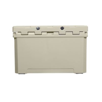 Image showing  60L-63 qt Cooler/Ice Chest with 4 Molded-in Cup Holders and No-Lose Drain Plug Beige
