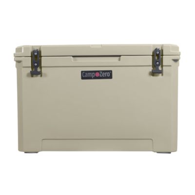 Camp-Zero 110L-116 qt. Premium Cooler With Molded-In Cup Holders, Beige