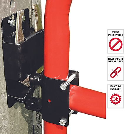 Tarter 2-Way Heavy-Duty Lockable Gate Latch for 1-5/8 to 2 in. Diameter Round Tube Gates, 4-1/4 in. x 11 in., 5 lb.